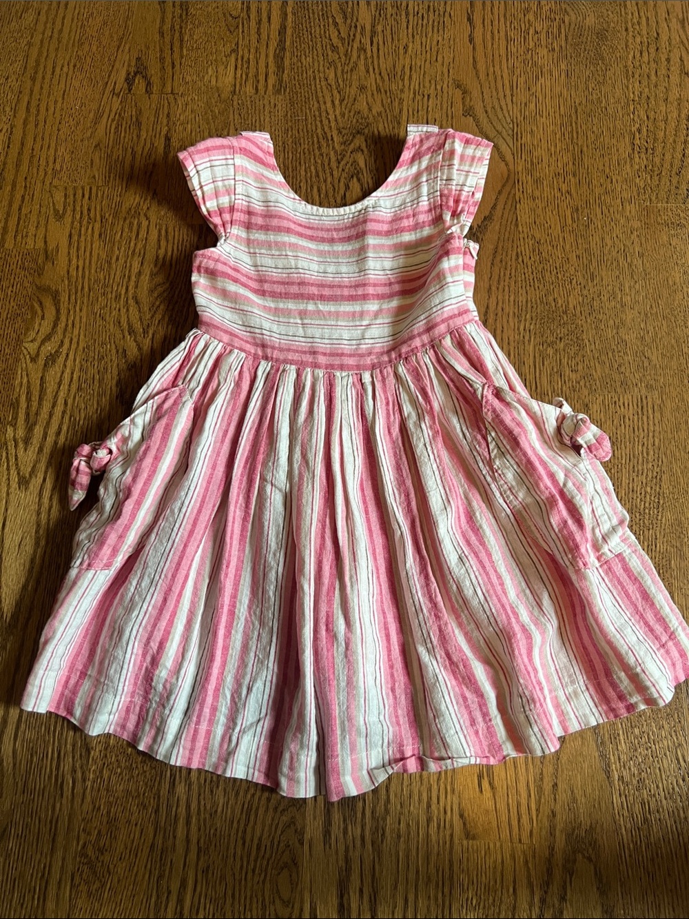 Mayoral Pink and White Striped Girls' Summer Dress